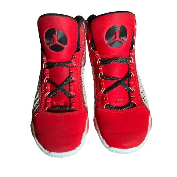 Nike Sneakers 5Y Red Air Jordan Lace Up Hi Top Athletic Basketball Sporty Active - Picture 6 of 16
